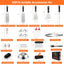 Accesorios parrilla Blackstone 30 Pzas espátula tapa rociar aros