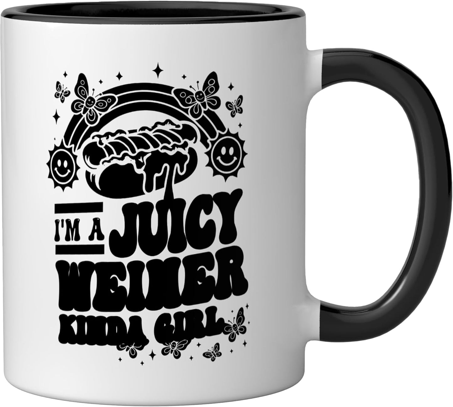 Taza Cerámica Juice Wieners Glizzy Gobbler Negro/Blanco