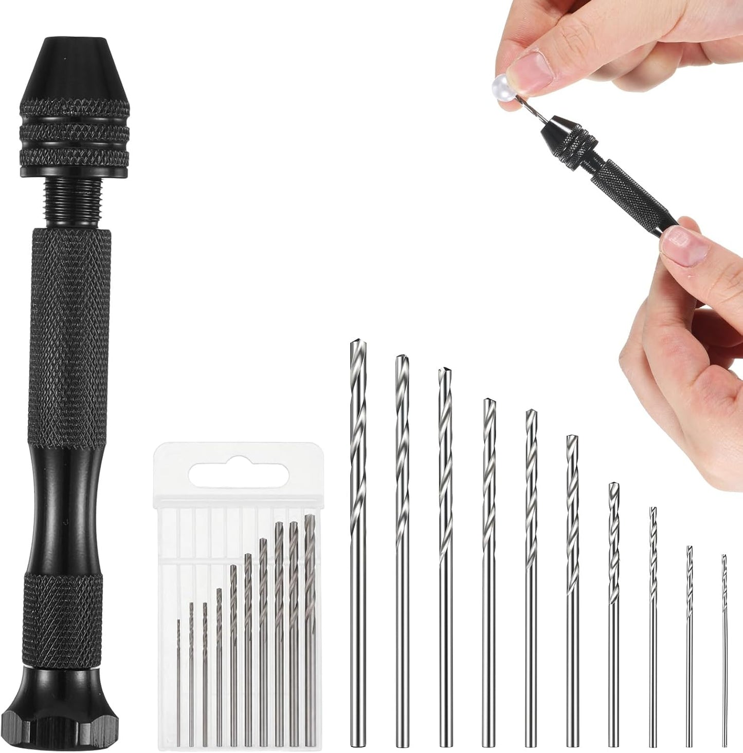 Set 10 Brocas Mano HSS Micro Twist 0.02-1.18pulg Taladro Joyas