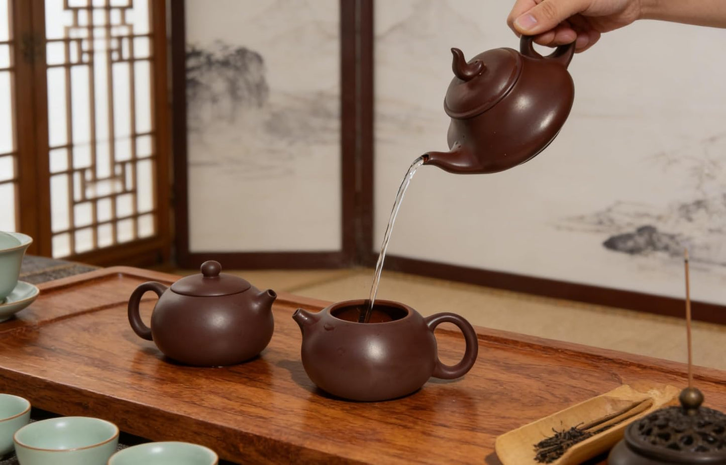 Tetera de arcilla Zisha chino para té suelto