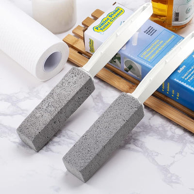 2 Pzas Limpiador Inodoro Acumulación Agua Dura Mango Ergonómico
