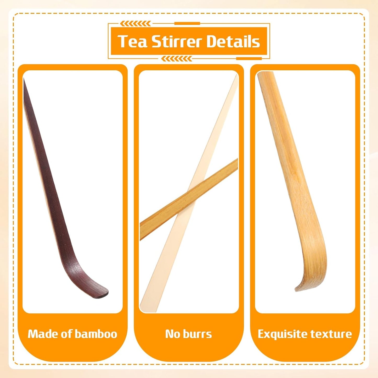 4 Cucharas Matcha Chashaku Japonesa para Té Ceremonia