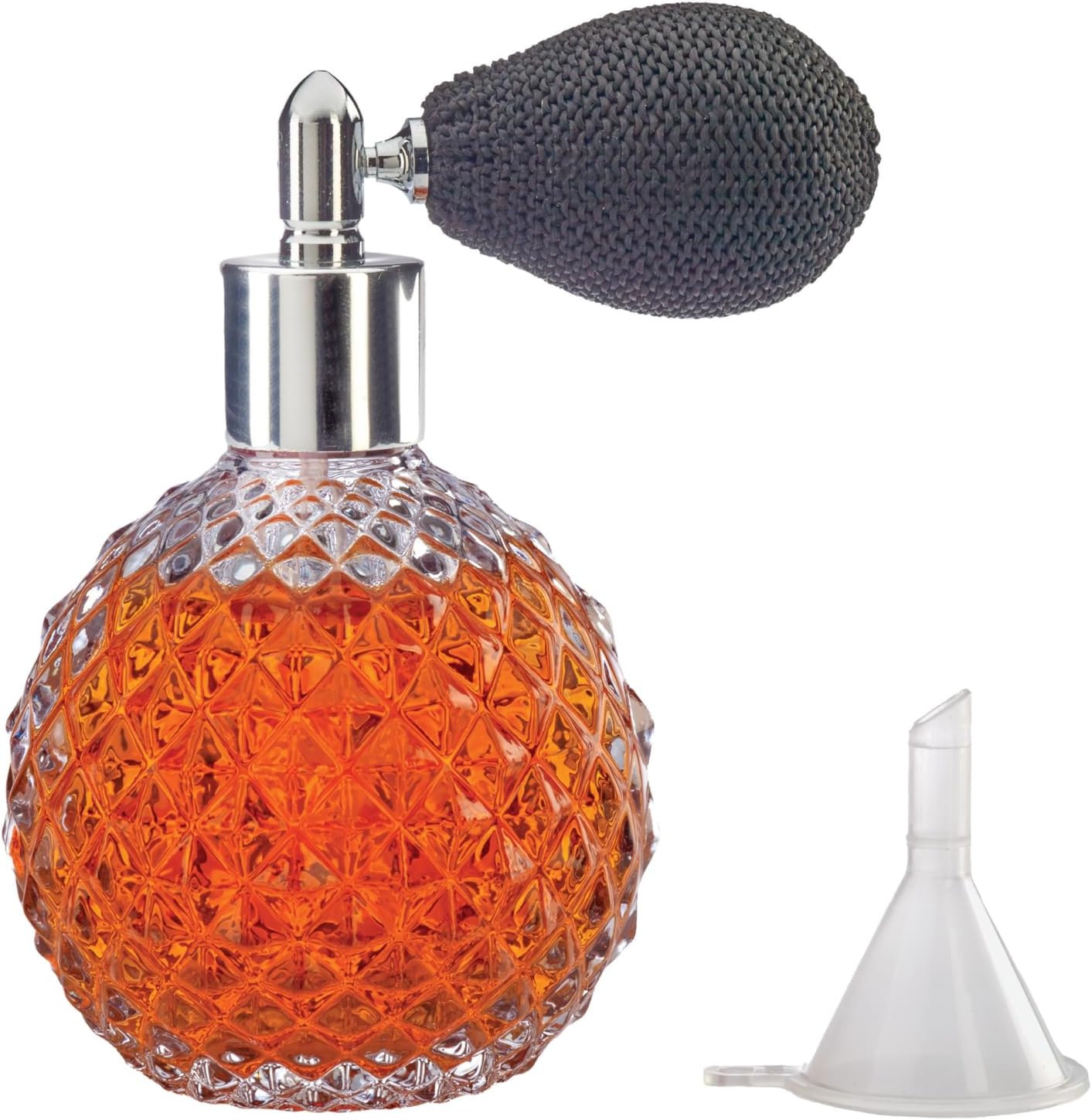 Atomizador vidrio licores con tapa acero inox gris 100ml