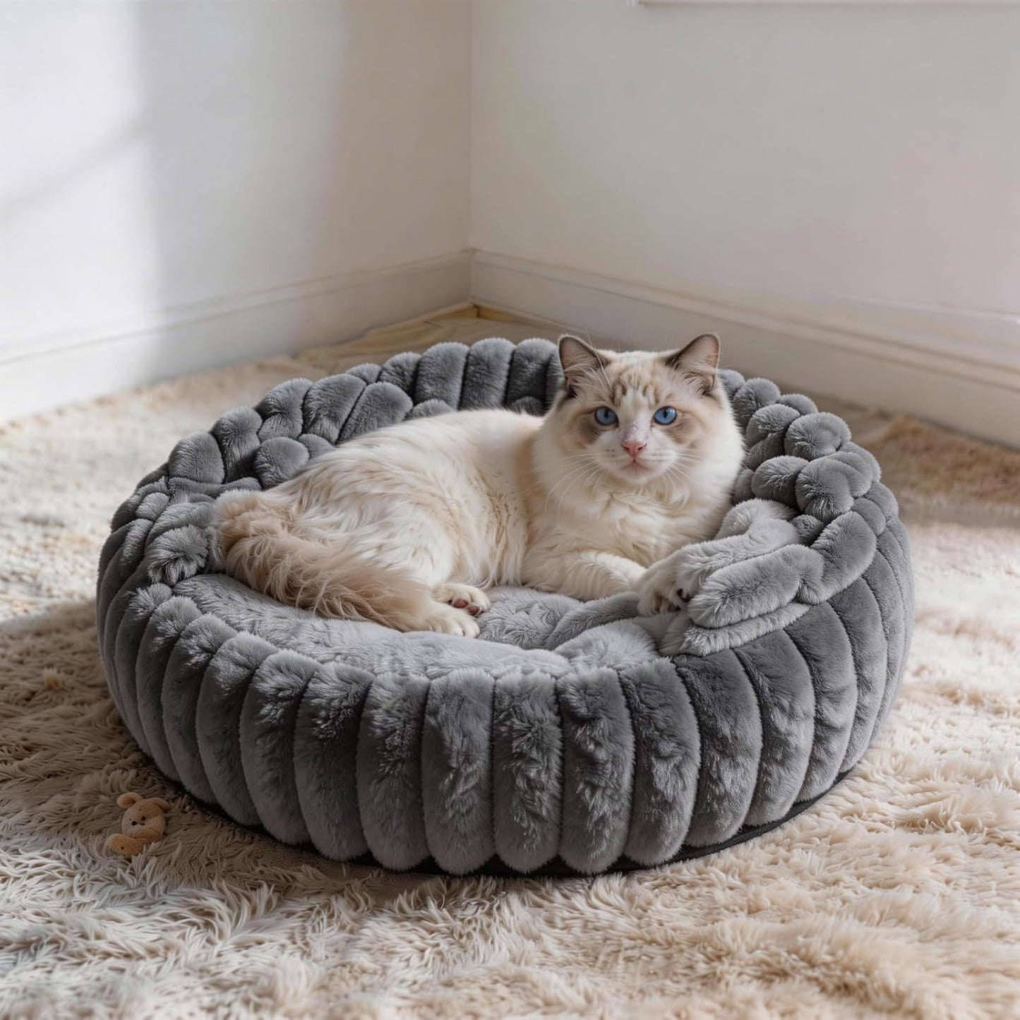 Cama 2en1 para gatos y perros con funda antiderrap