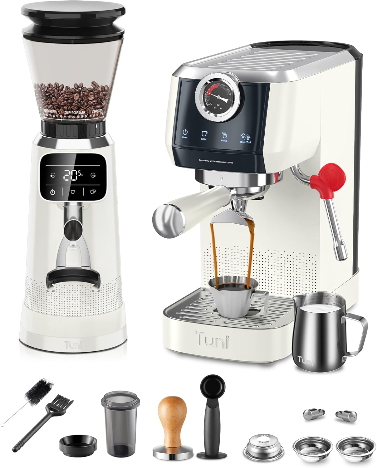 Máquina Espresso E2 con Molinillo Cónico G2