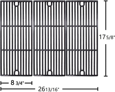 Rejillas hierro fundido porcelana 17 5/8 pulg Brinkmann 810-2511-S