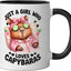 Taza cerámica para amante de capibaras negra/blanca