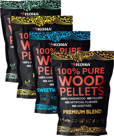 Paquete 4 Bolsas Pellets Madera Multiusos para Parrilla Ninja