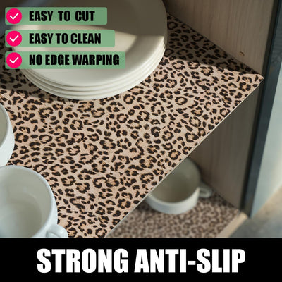 Revestimiento leopardo 16 pulg x 10 pies para armarios cocina no adhesivo impermeable antideslizante