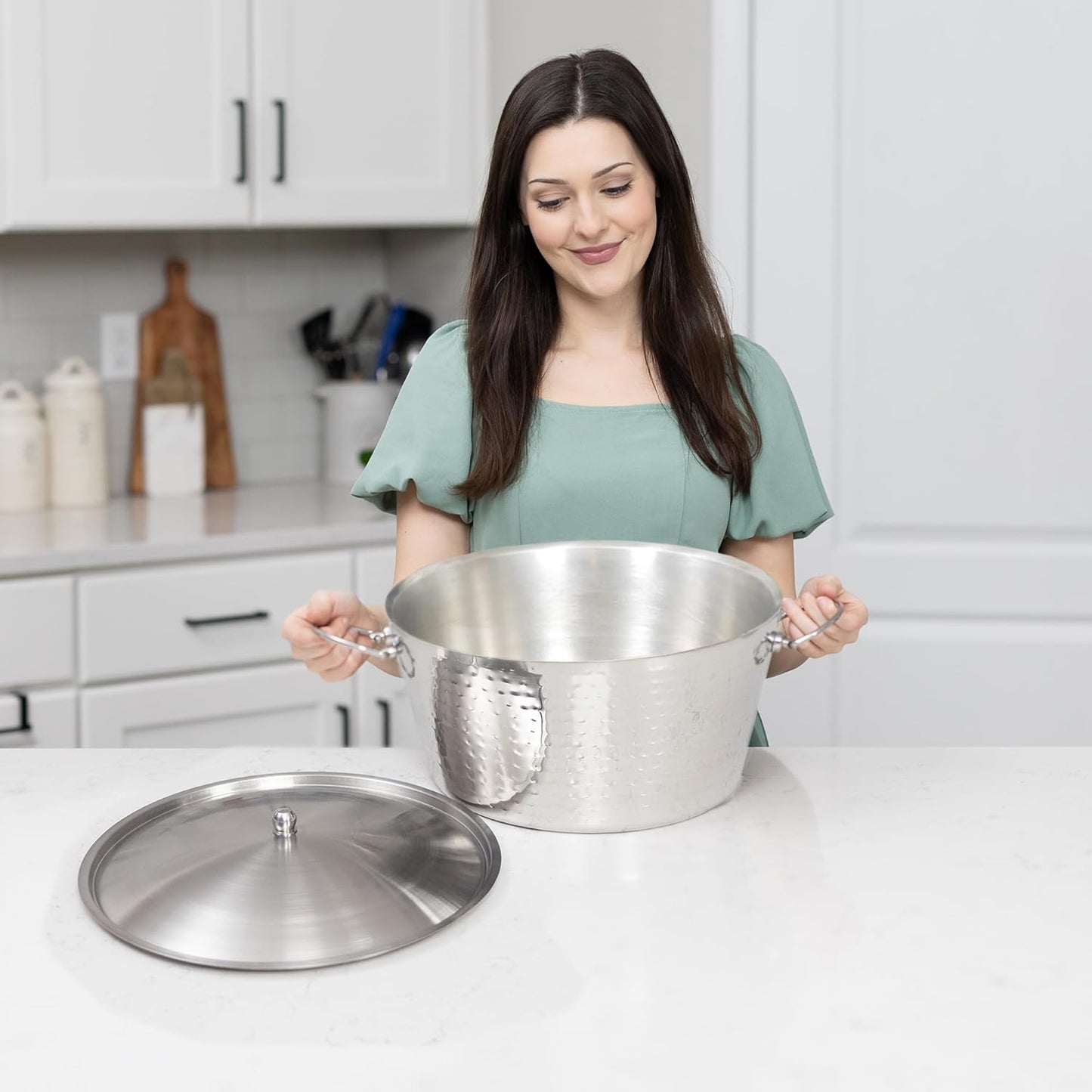 Cubo hielo acero inox con tapa 12qt para fiestas