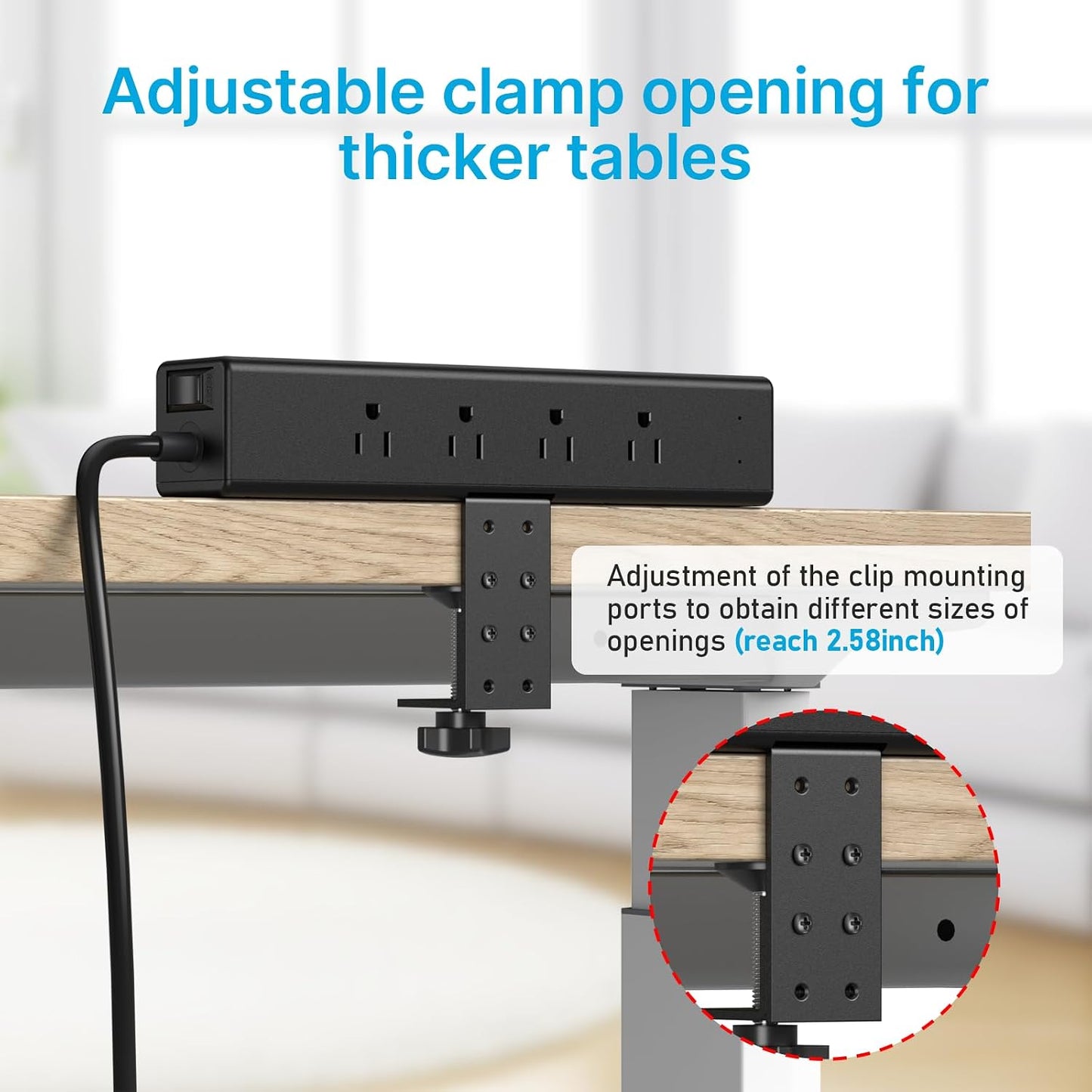 Estación enchufes escritorio USB C 20W 12 tomas proteccion 4800J