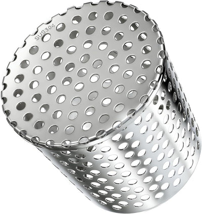 Protector canalón acero inox 3.5-3pulg con colador