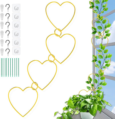 20 Pzas Enrejado Cadena para Plantas Trepadoras Interior Exterior
