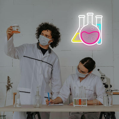 Letrero neón ciencia regulable con luz LED para laboratorio