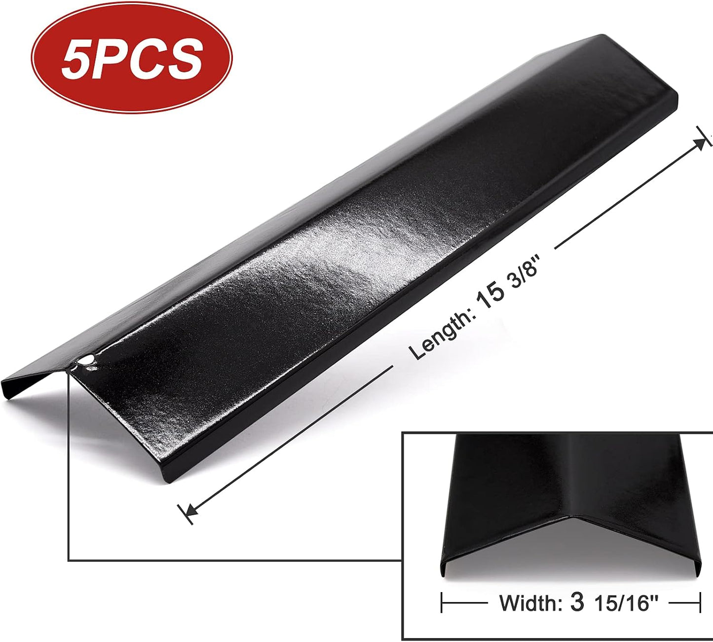 5 Protectores placa térmica Brinkmann 15 3/8pulg acero porcelánico