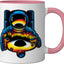 Taza Cerámica Exploración Espacial Astronautas Rosa/Blanco