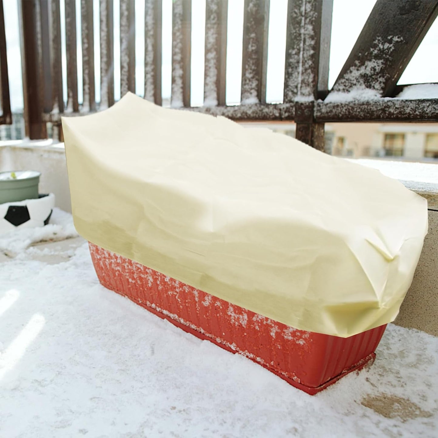2 Cubiertas Invierno para Plantas Rectangulares con Cordón