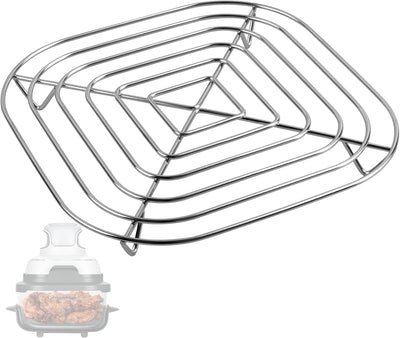 Rejilla de acero inoxidable para freidora de aire Ninja 2.5-6 cuartos de galón