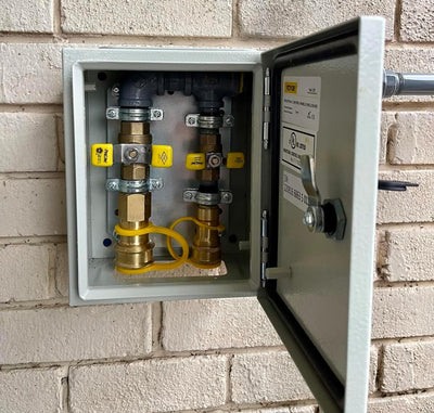 Kit conexión rápida gas latón 1/2pulg adaptador propano y natural