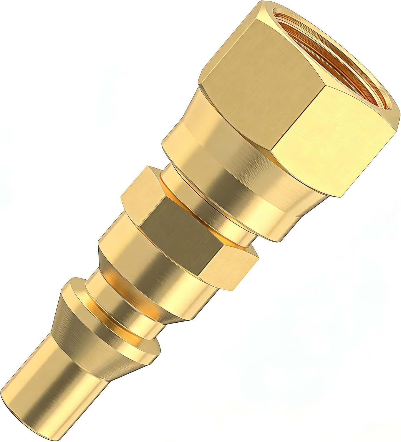 Adaptador 3/8'' hembra a 1/4'' para conexión de gas RV