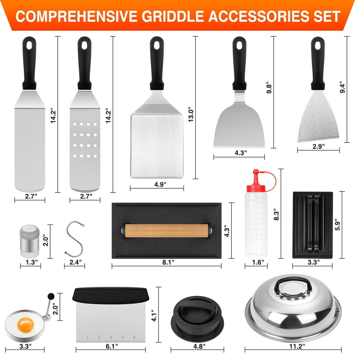 Kit 25 Pzas Accesorios Parrilla Blackstone Camp Chef