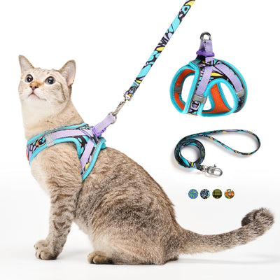 Arnés ajustable para gato cómodo reflectante XXS