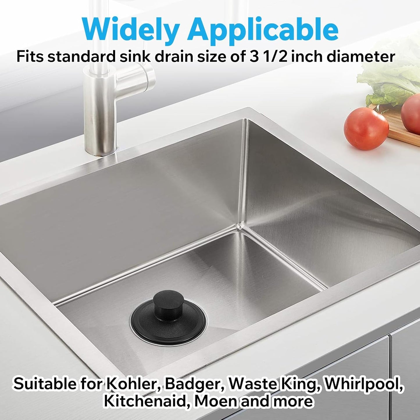 2 Tapones Repuesto InSinkErator STP-PL Drenaje 3.5pulg