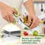 Tijeras hierbas separador hojas verduras 5 cuchillas cocina