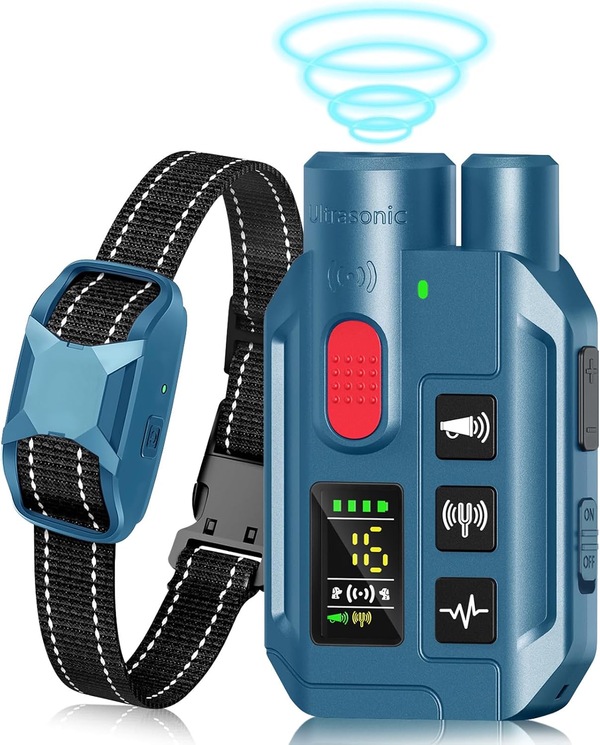 Collar choque perro control remoto 2000pies 4modos IP67
