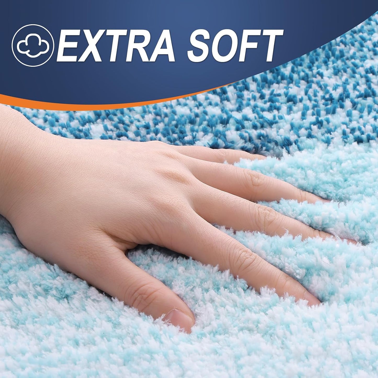 Set 4 Alfombras Baño Microfibra Absorbente Forma U