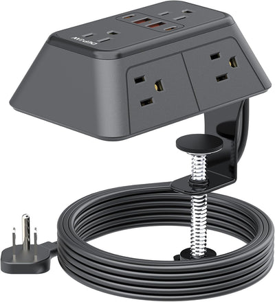 Regleta escritorio 10ft 6 salidas CA 4 USB adaptador borde mesa