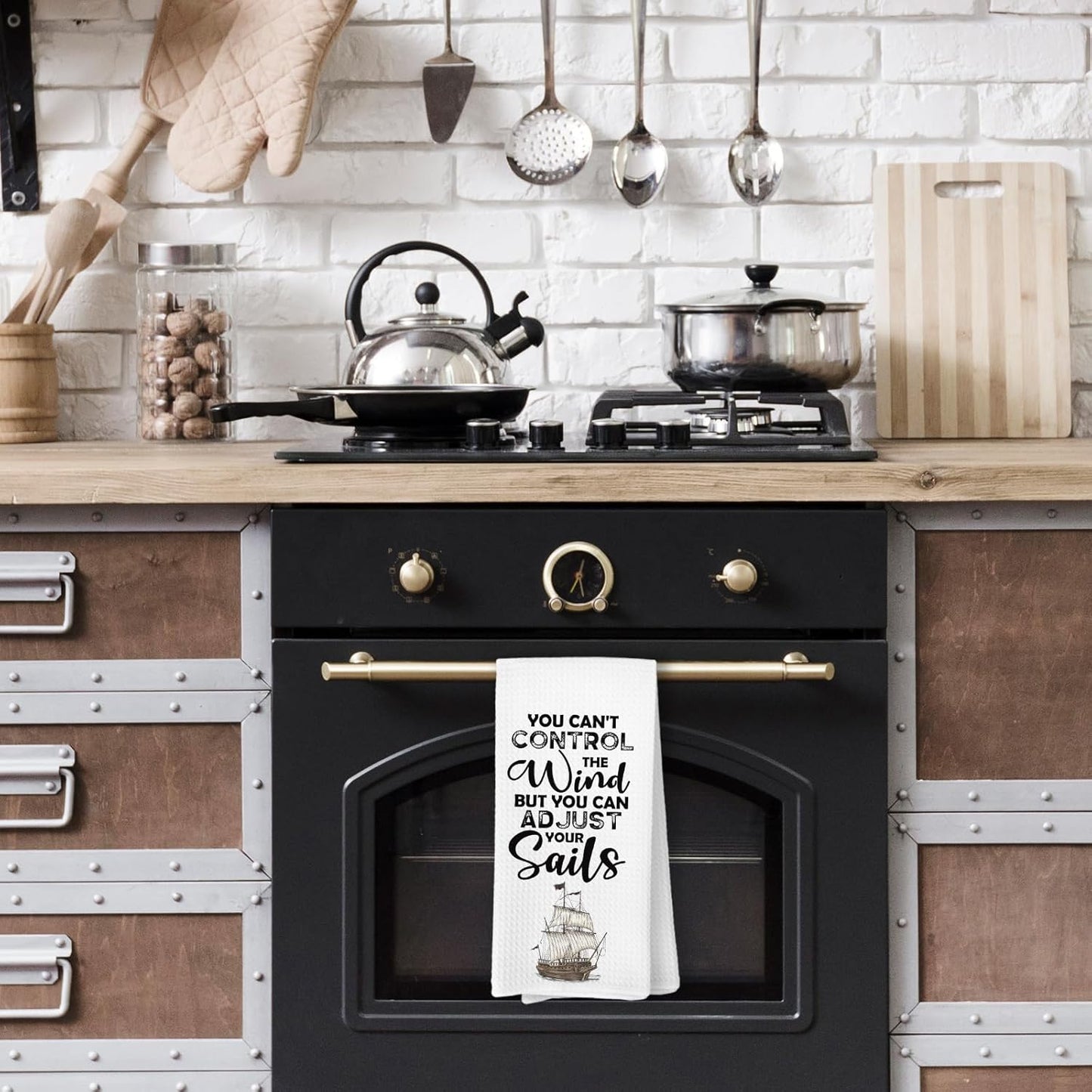 Toalla de cocina náutica para barcos y baños, regalo para hombres