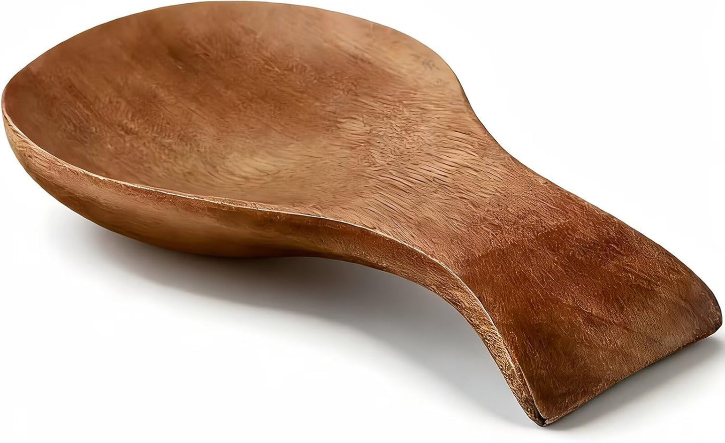 Soporte de cuchara de madera de acacia marrón para estufa y encimera resistente al calor
