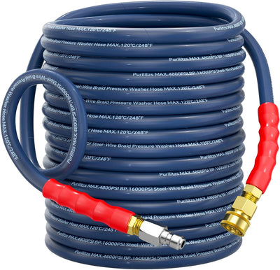Manguera lavado 3/8pulg 100ft 4800PSI 4 capas acero trenzado