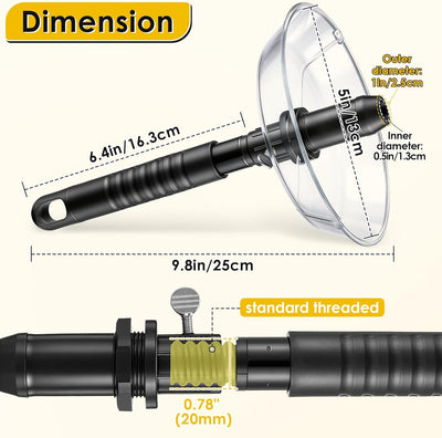 Extractor bombilla rota con escudo seguridad comp