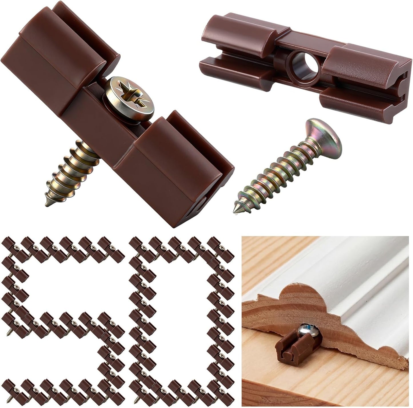 50 Clips Conector Cola Milano Invisible Carpintería Madera