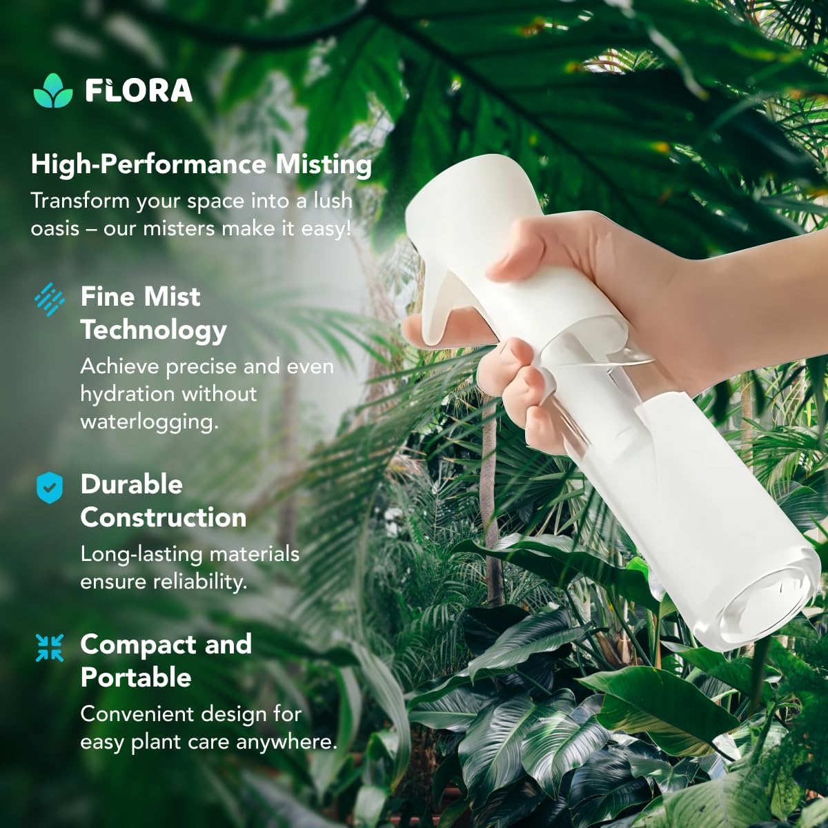 Botella spray Mister para plantas neblina fina