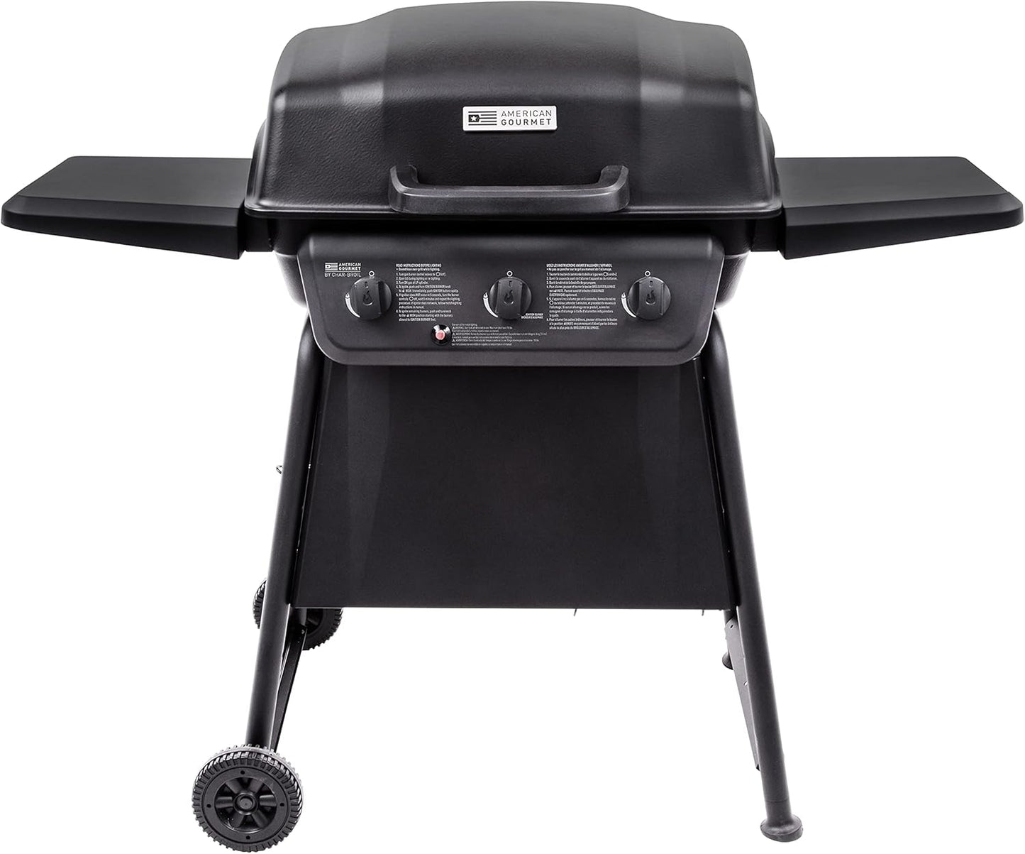 Parrilla gas acero inox 3 quemadores convección propano