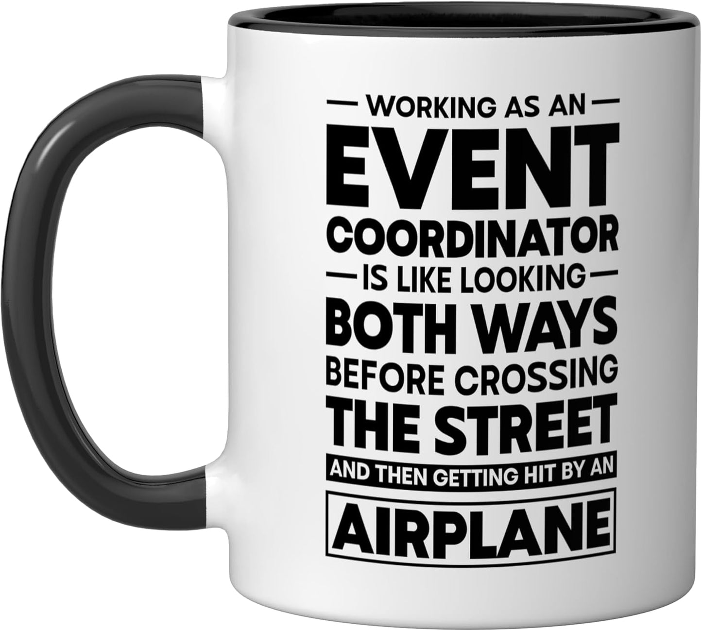 Taza Cerámica Coordinador Eventos Escuela B/N