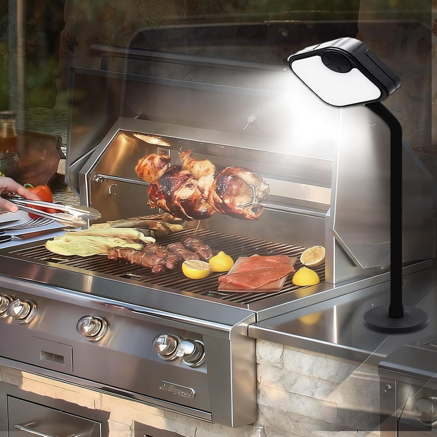 Luces magnéticas recargables para parrilla al aire libre