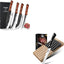 Set 6 Cuchillos Carne con Bloque de Acero Inox