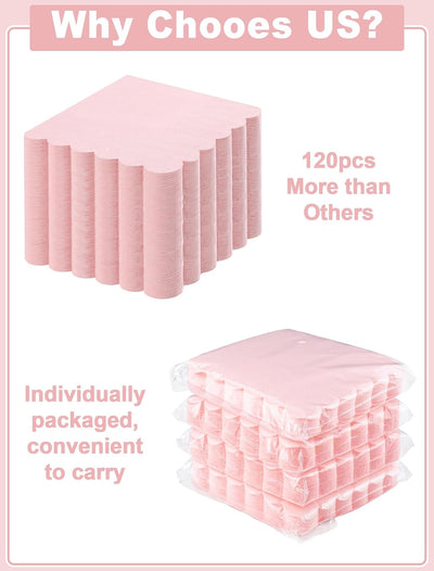 Servilletas de cóctel rosa NatNarr para día de la madre, bodas y fiestas 5x5 pulgadas