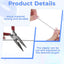 Pack 2 Extensores Cadena Ventilador Prisma Cristal Corazón Acero Inox