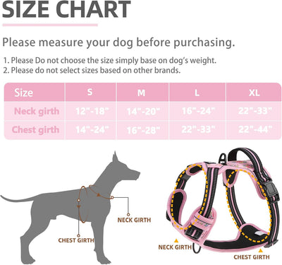 Arnés táctico reflectante ajustable para perros grandes L