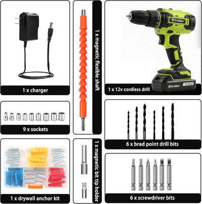 Juego Taladro Inalámbrico 21V 84 Pzas Accesorios