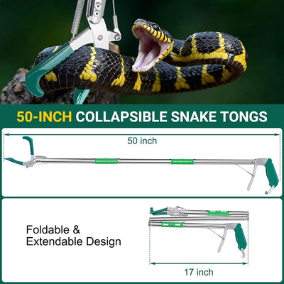 Pinzas de serpiente 50pulg ancha con cerradura antideslizante