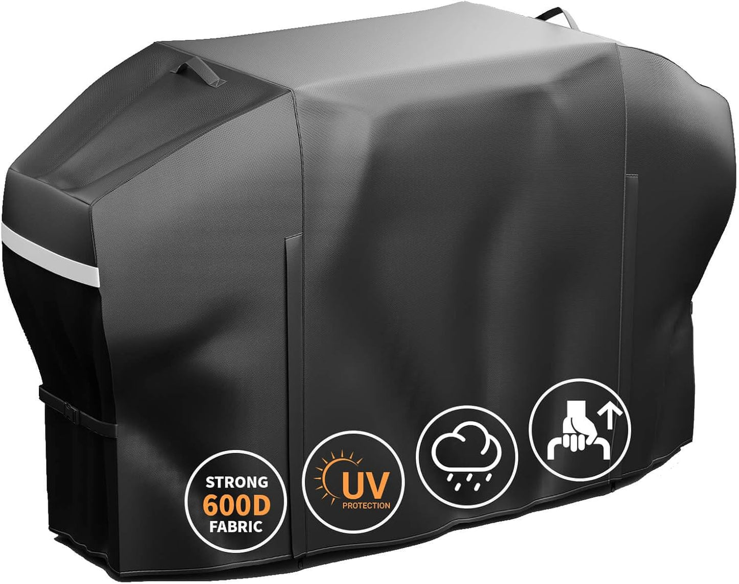 Cubierta parrilla Blackstone 36 con capucha negro impermeable