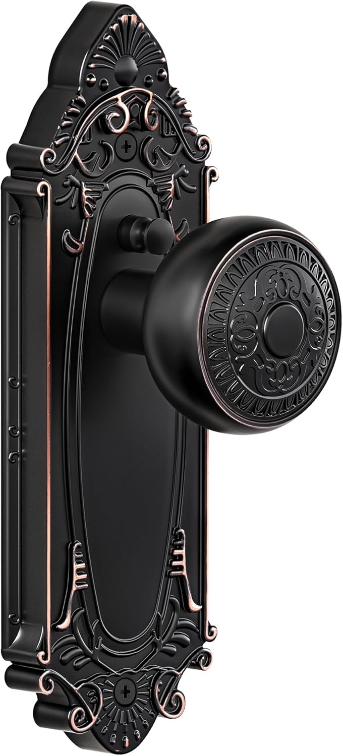 Pomo puerta bronce aceitado estilo granja