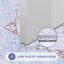 Alfombra baño microfibra floral antideslizante 18x47pulg