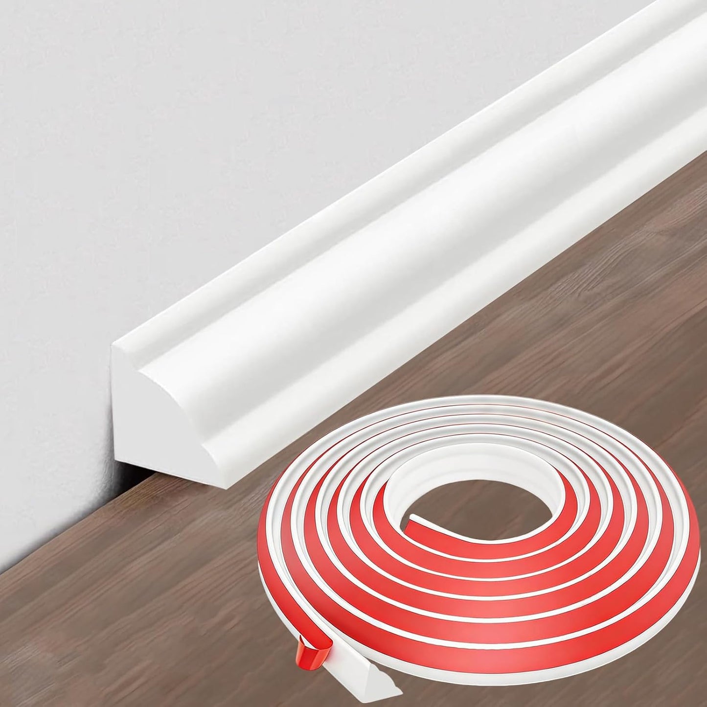 Moldura pared autoadhesiva TPE 1/2pulg flexible